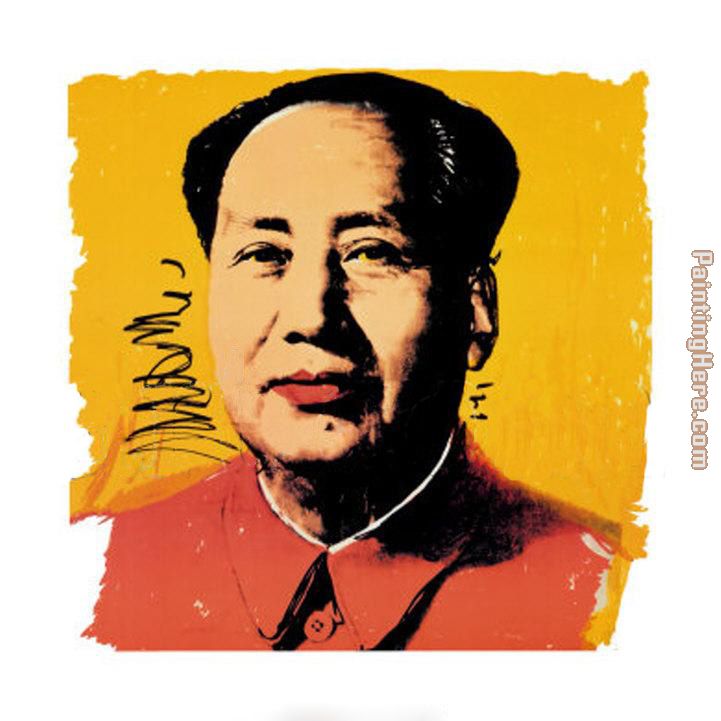 Mao 1972 painting - Andy Warhol Mao 1972 art painting
